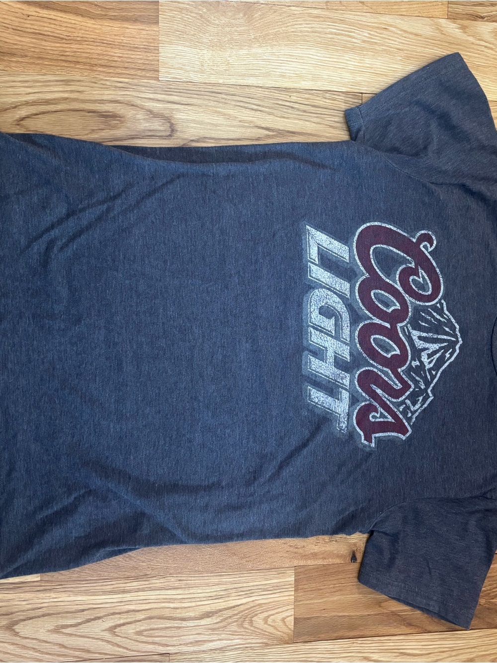 Coors Light Logo Graphic Tee in Charcoal